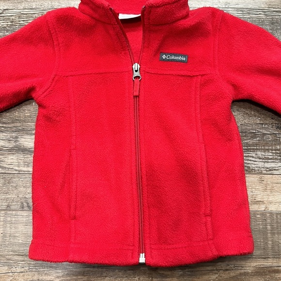 Columbia • red full zip fleece - Picture 2 of 4